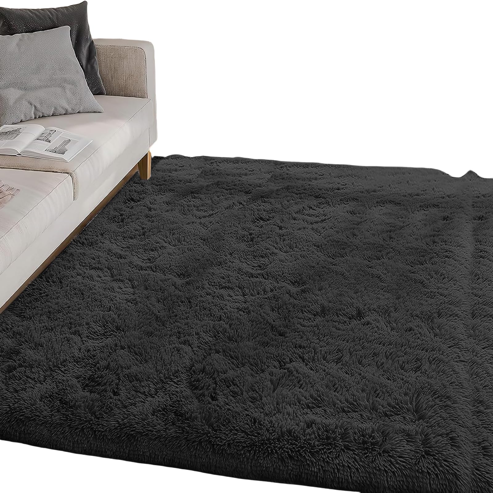 Nucelit Rectangles Faux Fluffys Rugs Bedroom Fluffys Fuzzys Area Rugs Sheepskin Carpets Throw Shags Sofa Decoration AntiSlip Backing