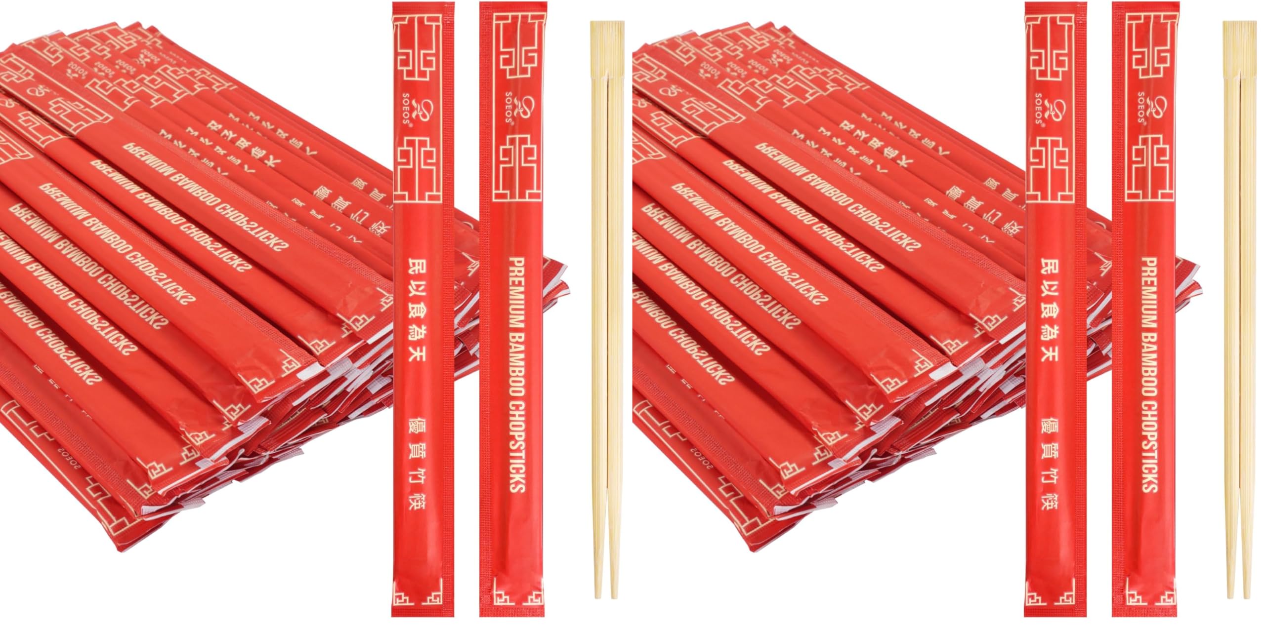 Bulk Disposable Bamboo Chopsticks - 100 Pairs -12 Bulk Disposable Bamboo Chopsticks - 100 Pairs -12