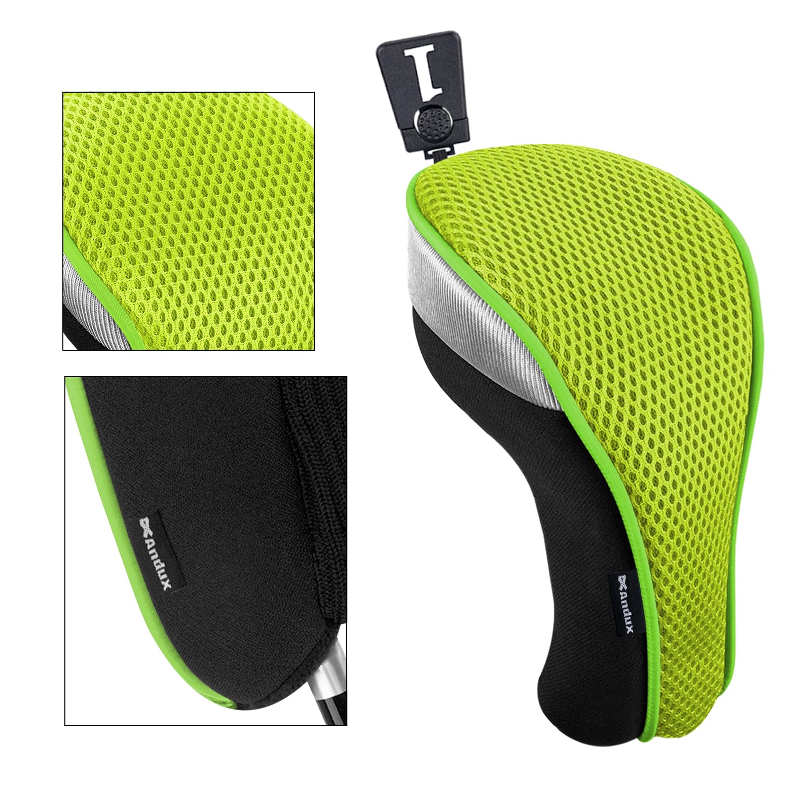 Andux - Cubiertas de Cabeza de Madera para Conductor de Golf, 460 CC, 4 Unidades