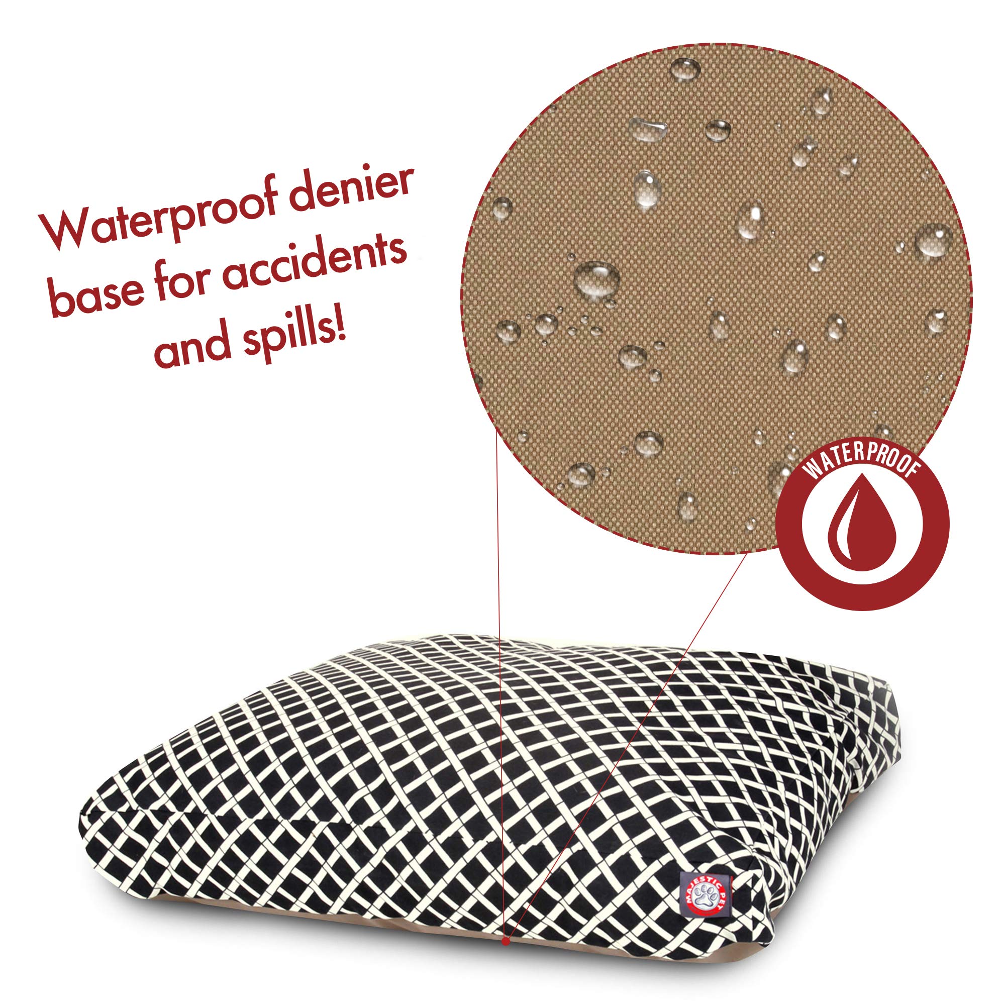 Majestic Pet Products Hundebett Klein Rechteckig – Wasserdichter Bezug, UV-Schutz, Für Drinnen & Draußen