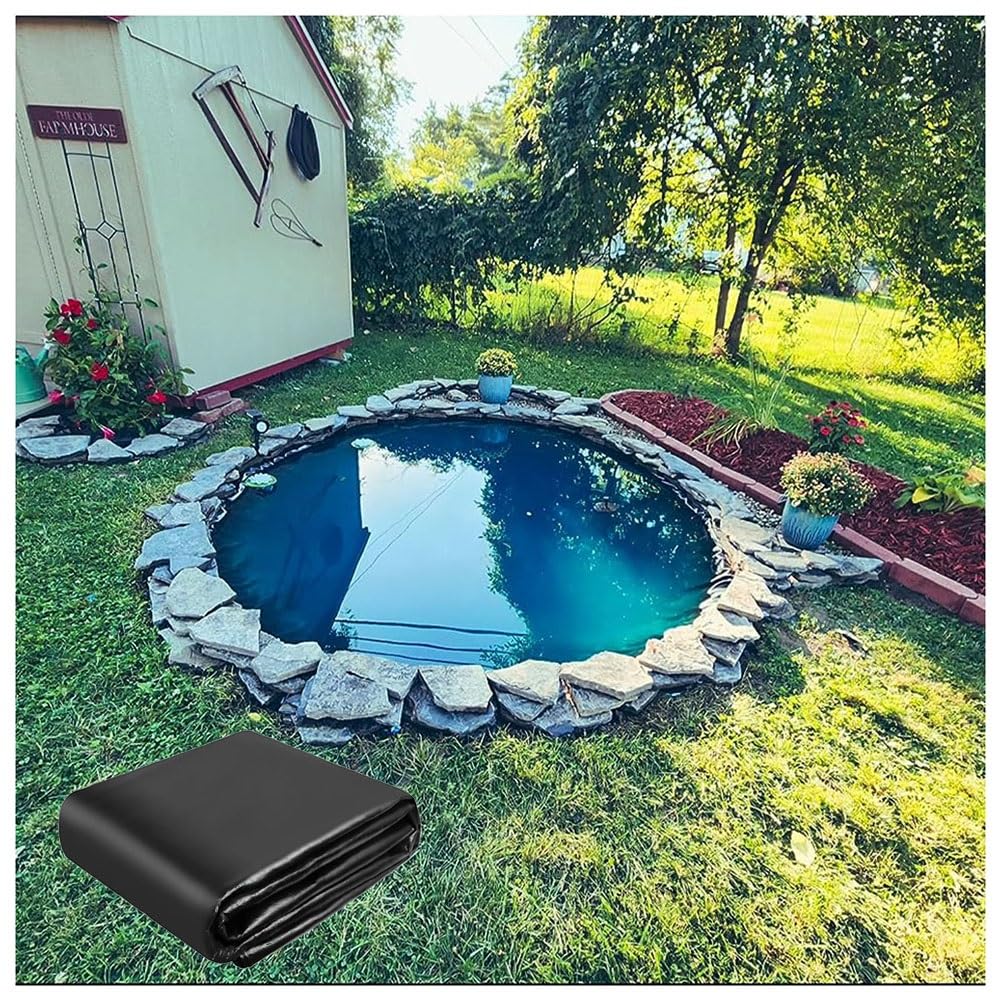 Telo di copertura per stagno esterno, 2 x 7 m, per stagni koi, giardino, stagni di pesci fuori terra e giardini acquatici interni, telone impermeabile
