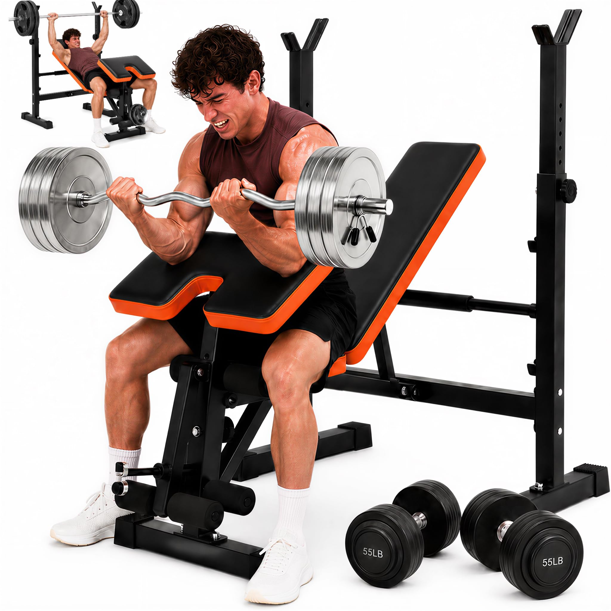 YOLEO All in One Weight Bench Set