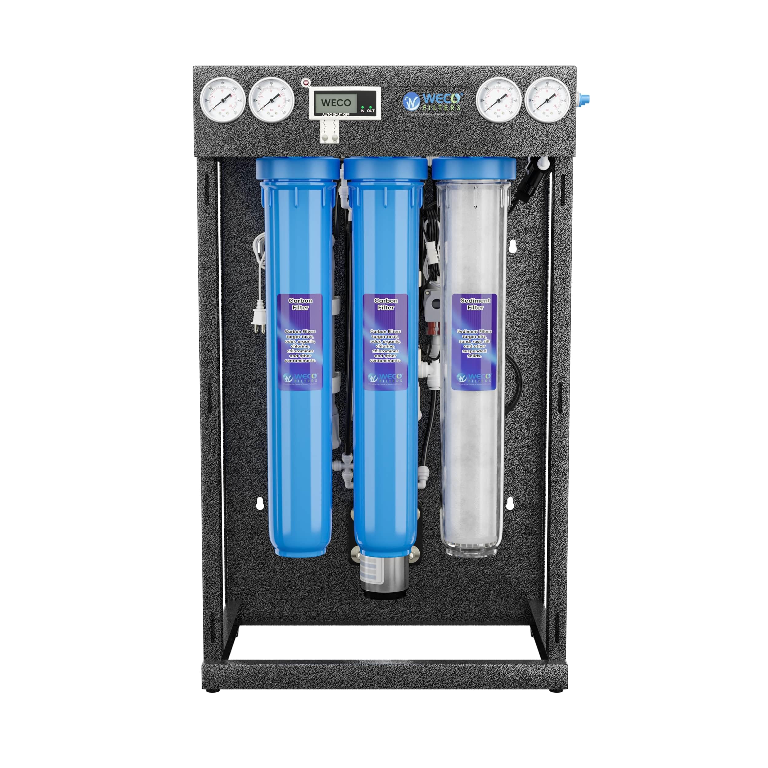 WECO Light Commercial Reverse Osmosis Water Filtration System - Automated Control Water Purification System - Floor Standing 1 — view 2