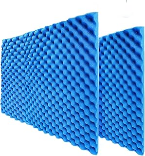 YDHTDLC 2 Pack 24" X 48" X 2" Blue Acoustic Foam Egg Studio absorbs sound insulation and fills with cushion