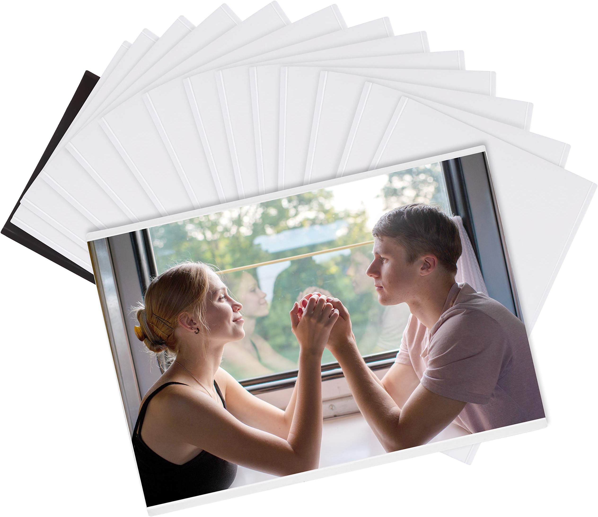 Cadre Double Face Autoportant Cadre Photo Magnétique Cityjoy - Acrylique Transparent - Double Face 22.9x30.5cm - Support Autoportant Panneau Affichage Magnétique