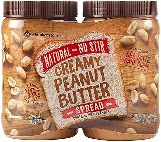 Member's Mark Natural No Stir Creamy Peanut Butter Spread (40 oz., 2 ct.) (pack of 2)
