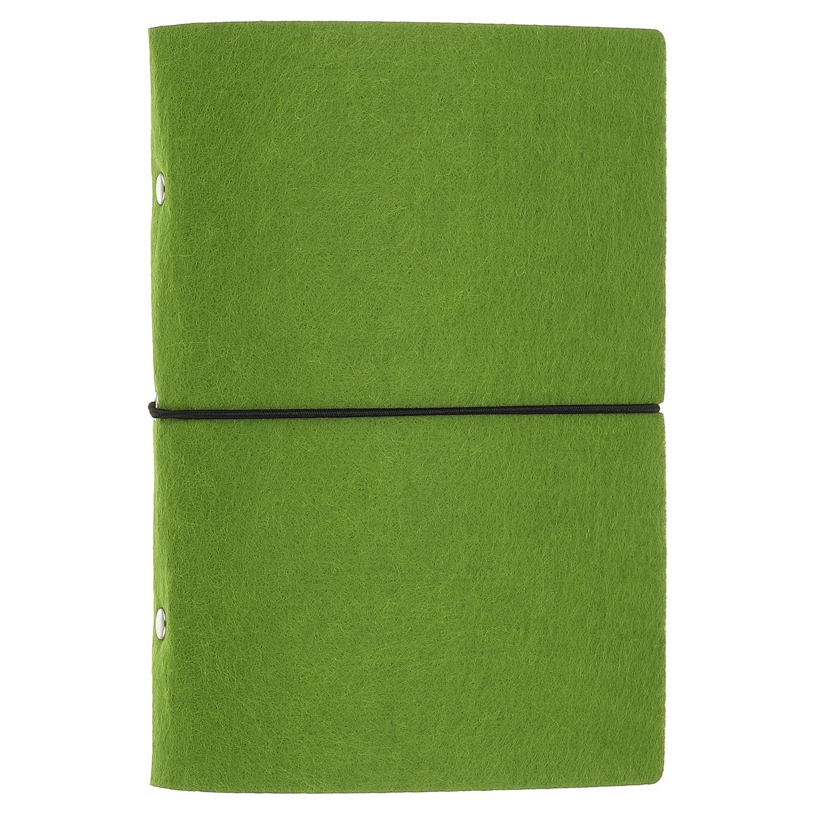 PATIKIL A5 Felt Binder, 6 Ring Soft Cover Refillable Notebook Binder with Cord for Filler Paper Budget Journal Diary Accessories, Green