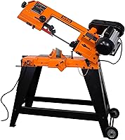 WEN BA4664 4x6 Metal Cutting Band Saw with Stand - Variable Speed, Vertical/Horizontal, 4.6 Amp Motor