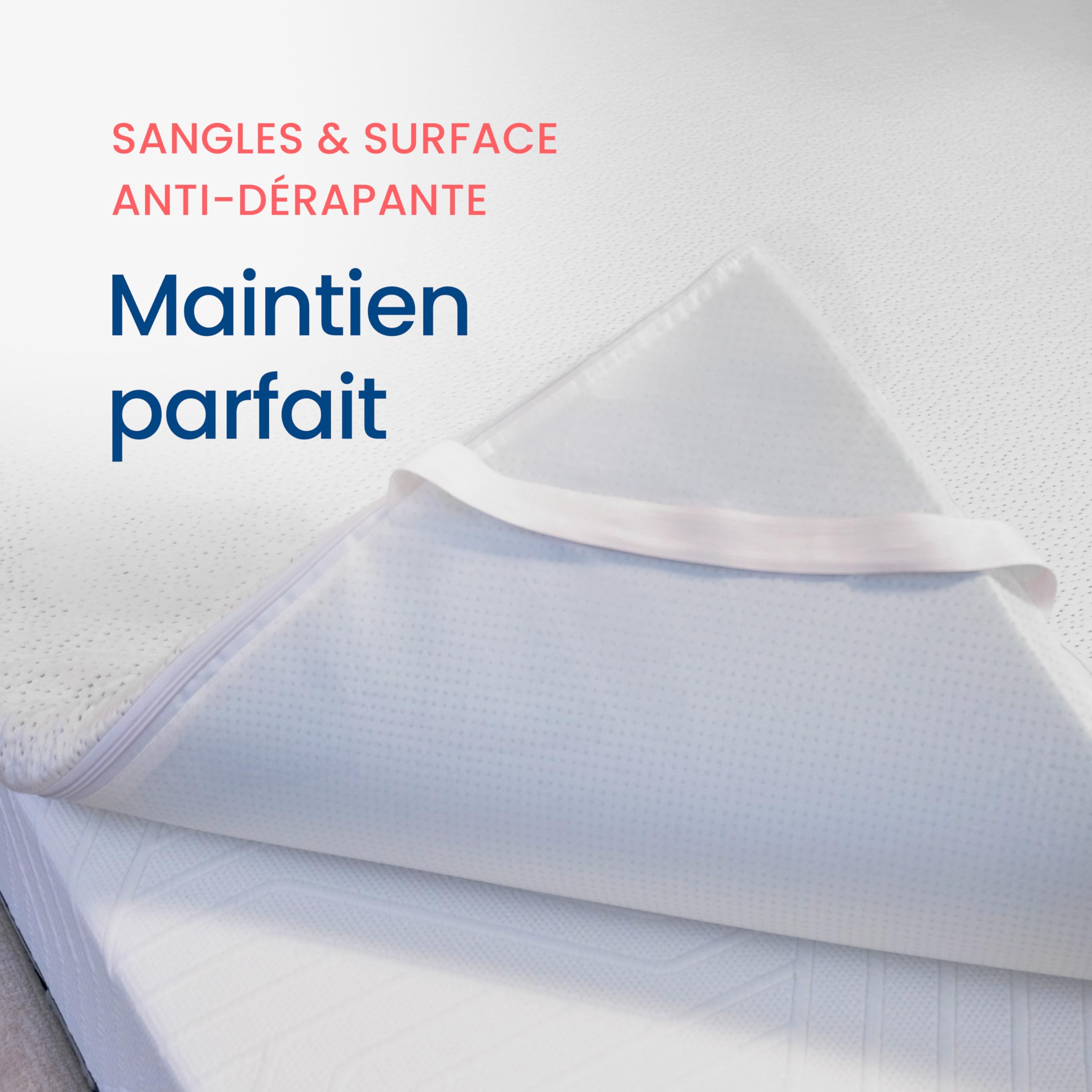 Surmatelas 140 x 190 - Viscosoft Mémo 5cm Mémoire de Forme, Confort Moelleux, Soulage Les Points de Pression, Maintien Optimal, Housse Bambou déhoussable et hypoallergénique