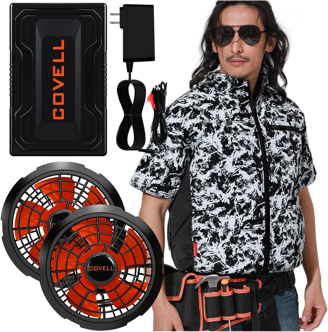 【2025最強爆風 32V超高出力 体感-15℃】 空調冷風服 最強半袖冷風服 ファン付きベスト ファンバッテリーセット 2.8H急速満充電/ 26段階調整/ 7~32V/ 日本製ブラシレス/ IP45防水/ 作業服 公式通販 Amazonで販売中 【2025最強爆風 32V超高出力 体感-15℃】 空調冷風服 最強半袖冷風服 ファン付きベスト ファンバッテリーセット 2.8H急速満充電/ 26段階調整/ 7~32V/ 日本製ブラシレス/ IP45防水/ 作業服 公式通販 Amazonで販売中