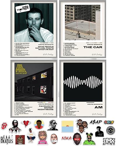 unique america 6 piezas pósteres, carteles de cubierta de álbum, carteles de música, cubiertas de álbum para decoración de pared, carteles de