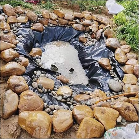 Image LXLIGHTS Flexible Fish Pond Liner, Foldable Waterproof Anti-UV HDPE Garden Pool Membrane for Streams Fountains Reservoir Koi Ponds Tarps, Customizable (Color : (0.3mm), Size : 4x20m/13.1x65.6ft) Image LXLIGHTS Flexible Fish Pond Liner, Foldable Waterproof Anti-UV HDPE Garden Pool Membrane for Streams Fountains Reservoir Koi Ponds Tarps, Customizable (Color : (0.3mm), Size : 4x20m/13.1x65.6ft)