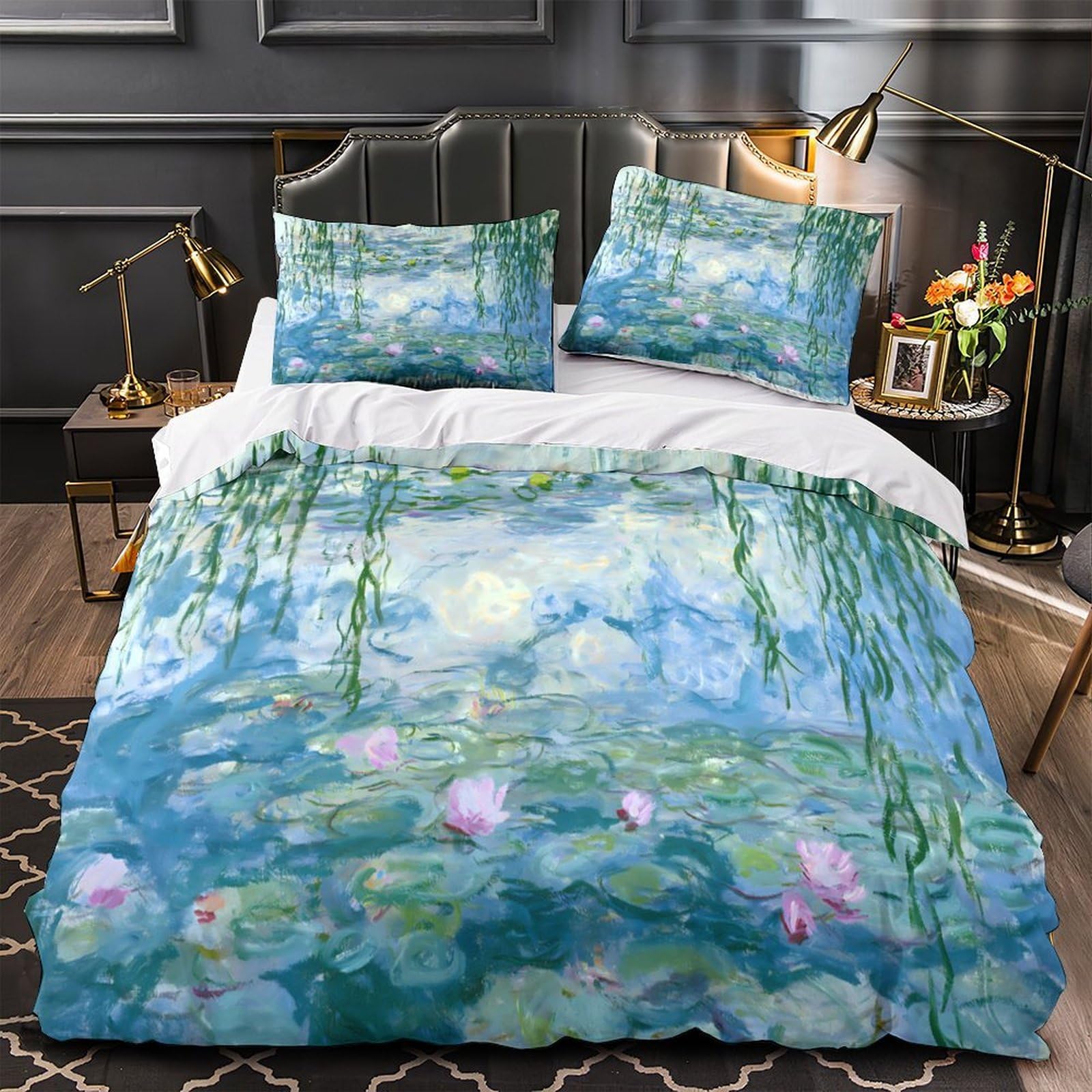 Housse de couette hypoallergique respirante contre les allergies de lit King