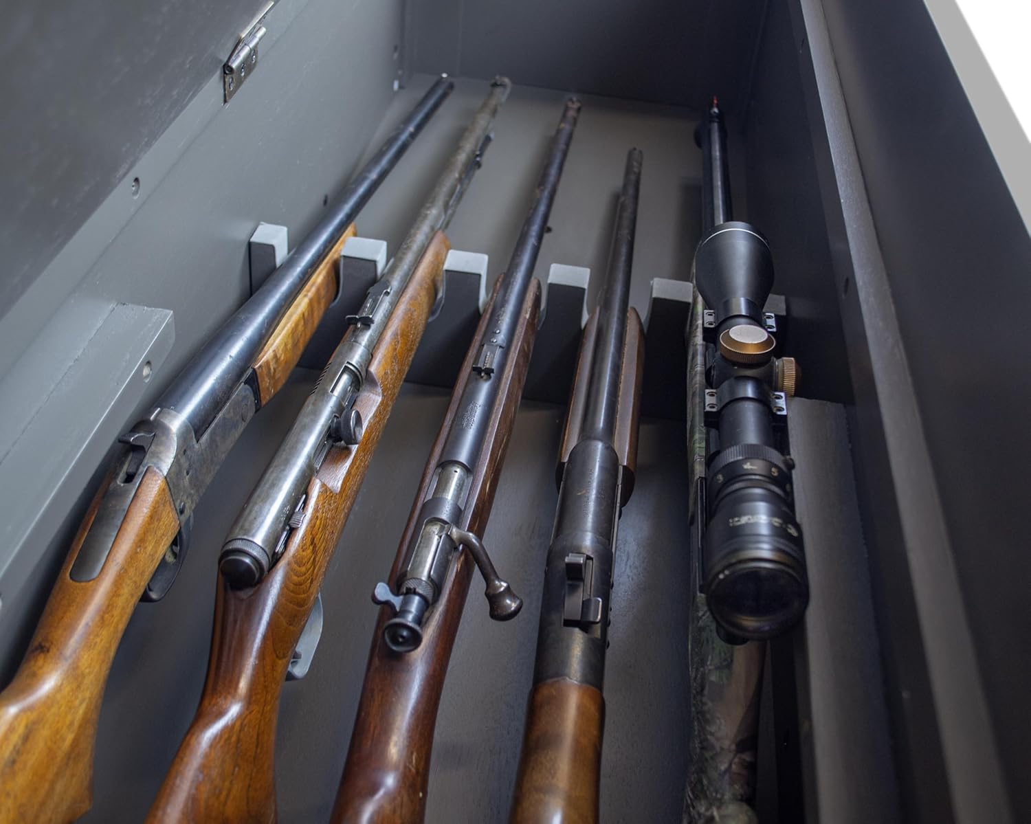 American Furniture Classics Model 548 Hope Chest with Gun Concealment Grey