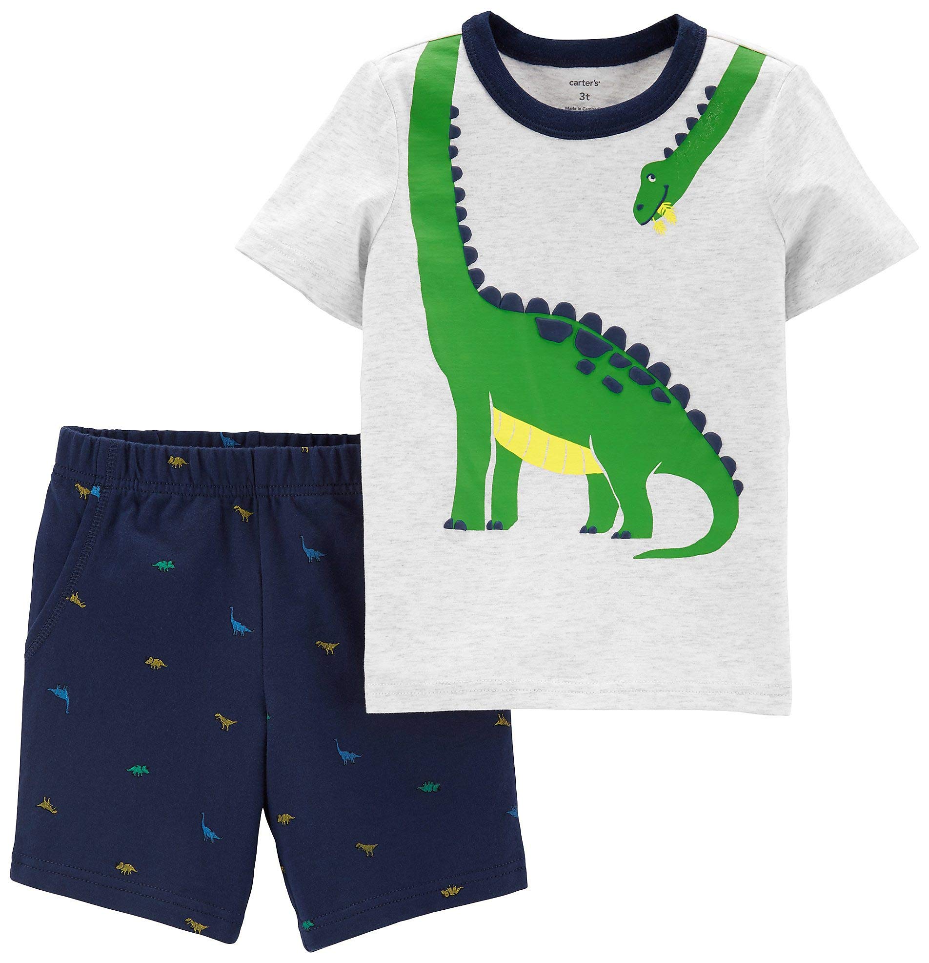Carter's Polo de poche à manches courtes 2 pièces 2 pièces et short en éponge français pour bébé garçon