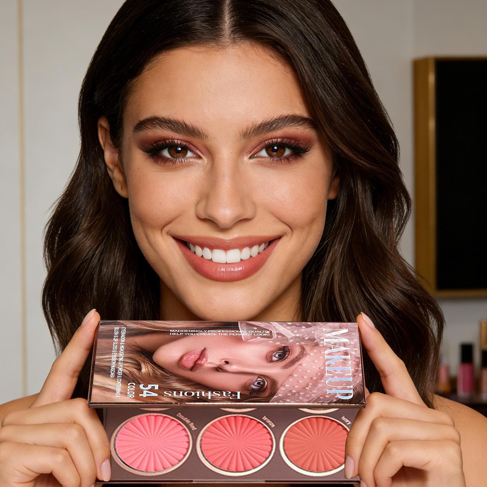 Palette Ombretti Di Bellezza Per Il Trucco Da Viaggio | Palette Trucco Compatta Pratica da Viaggio per Donne Ragazze e Adulti Adatto a Casa Appuntamenti Pendolari e Performance sul