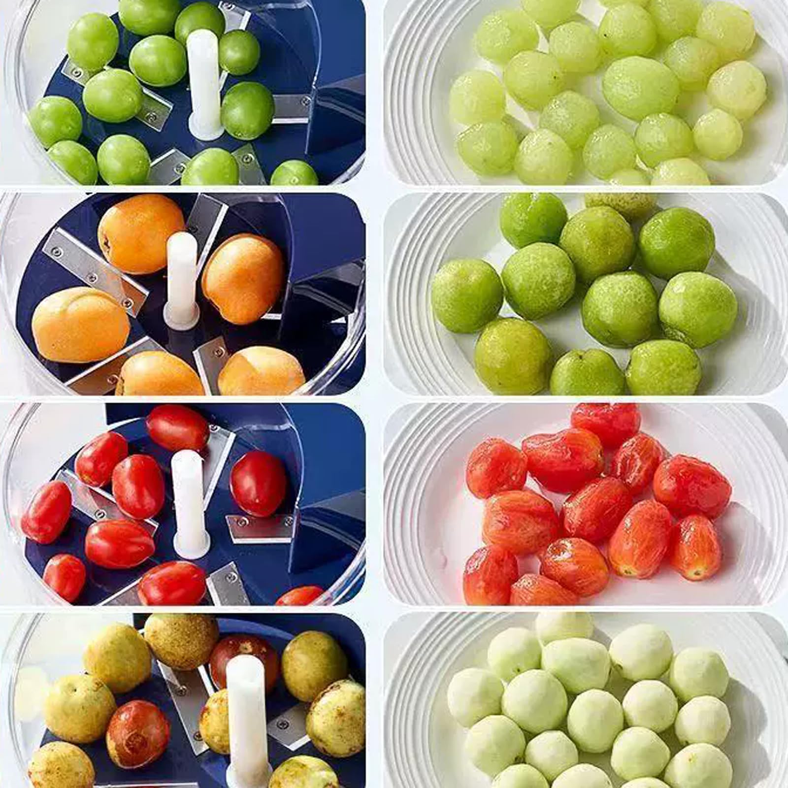 Pelatrice elettrica dell'uva, pelapatate Automatico per Piccoli Frutti, pelapatate Ricaricabile per Ciliegie, pomodori, Facile Pulizia