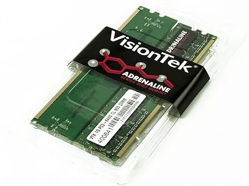 VisionTek Lot de 2 Barrettes de mémoire DIMM Double Canal PC2-6400 CL5 800 240 B