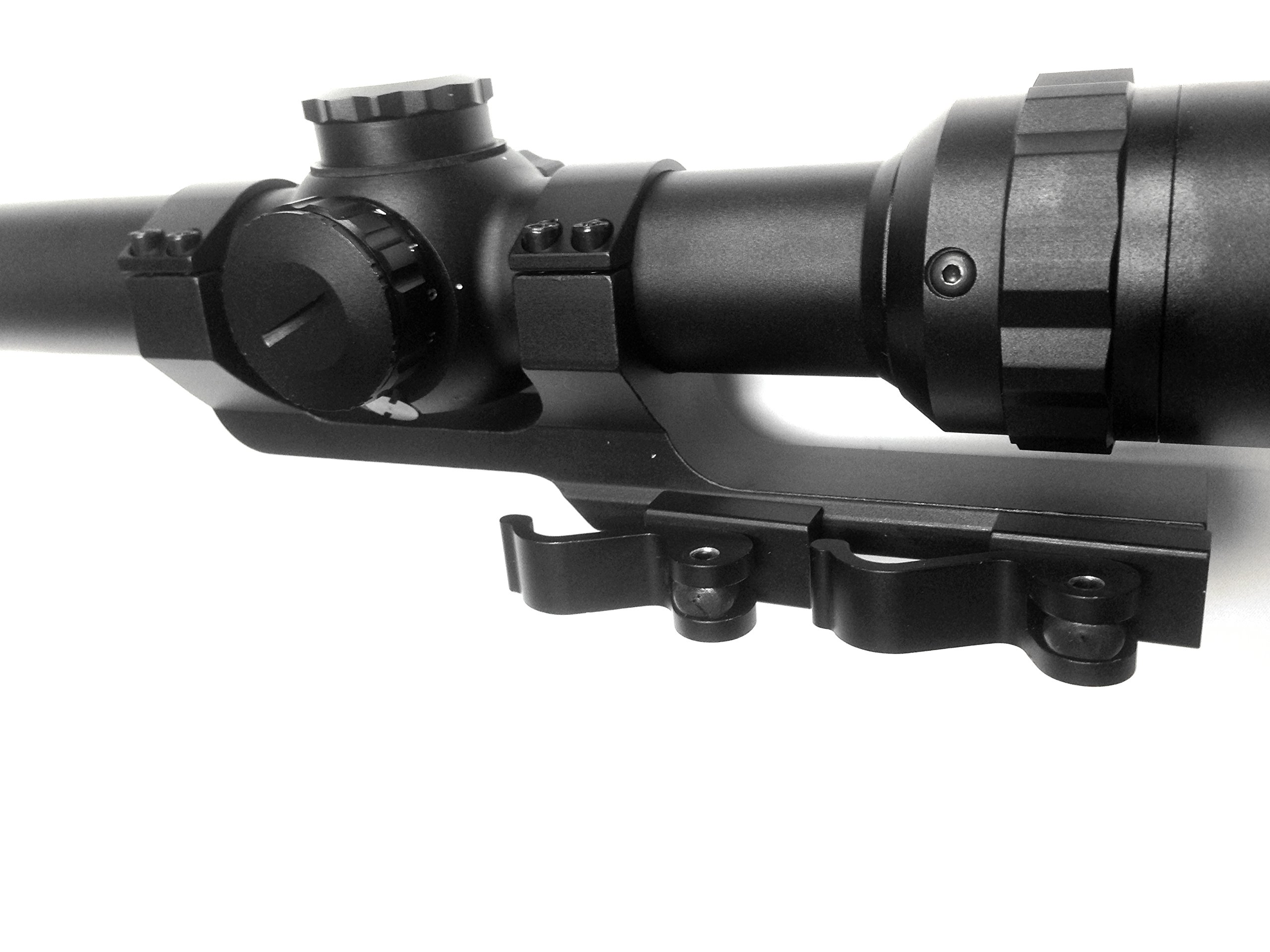 Ade Advanced Optics Flat Top Offset QD Scope Mount with Quick Release Cam Locks 1913 Picatinny Rails (1-Piece)