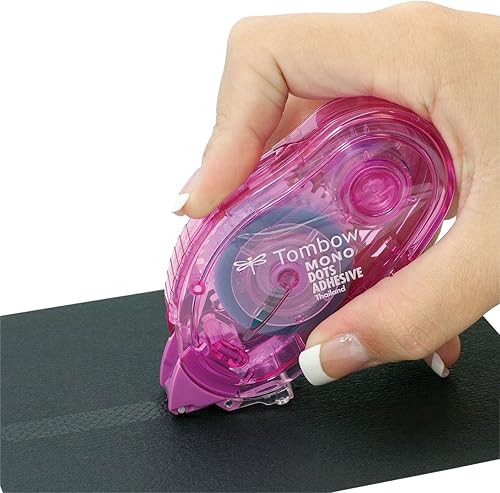 Miniatura 6 de Tombow Aplicador de adhesivo permanente mono, 13 pulgadas por 472 pulgadas (62106) y 62147 aplicador de puntos monofónicos. Cinta fácil de usar para