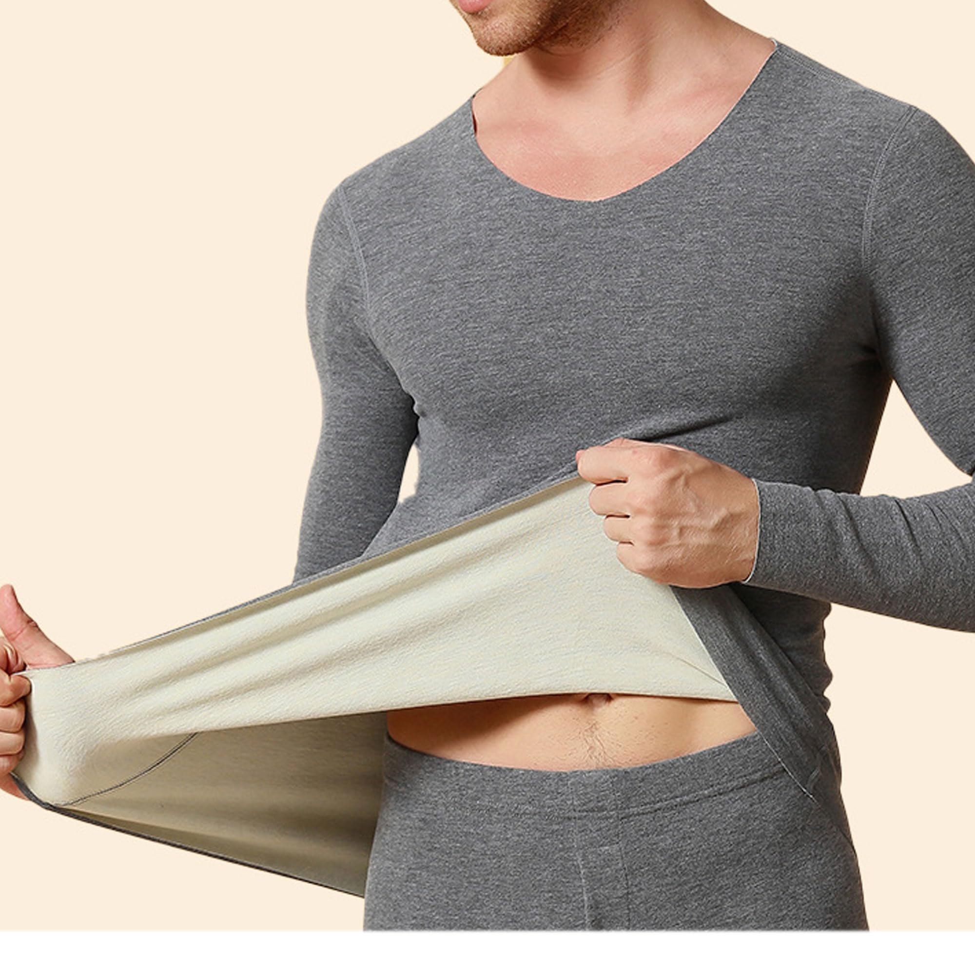 Bestgift Conjunto de ropa interior térmica para mujer, con calefacción acolchada y gruesa