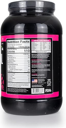 Miniatura 9 de Her Natural Whey- Proteína en polvo para mujeres para bajar de peso y para apoyar la masa muscular magra  bajo en carbohidratos  sin gluten  rBGH