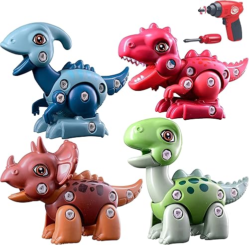 IMPORX Juguetes de dinosaurio para niños de 3 a 8 años juguetes de dinosaurio para desmontar para niños juguete educativo juegos de juguetes de