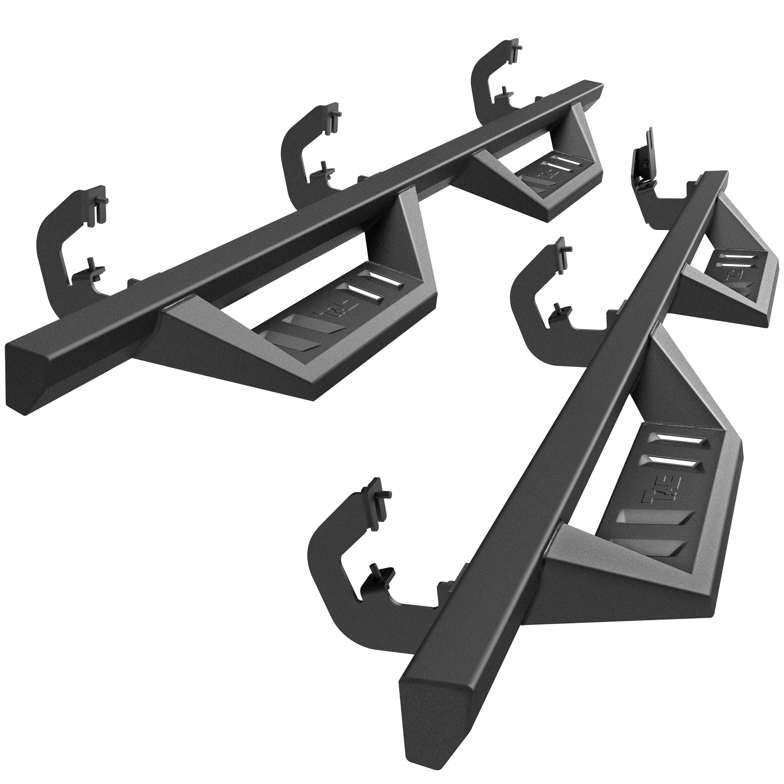 TAC Sidewinder Running Boards Fit 2007-2018 Silverado/Sierra 1500 EXT/Double Cab|2007-2019 2500/3500 EXT/Double Cab 4” Drop Side Step Nerf Bar Rocker Slider Pickup Truck Exterior Accessories 2pcs