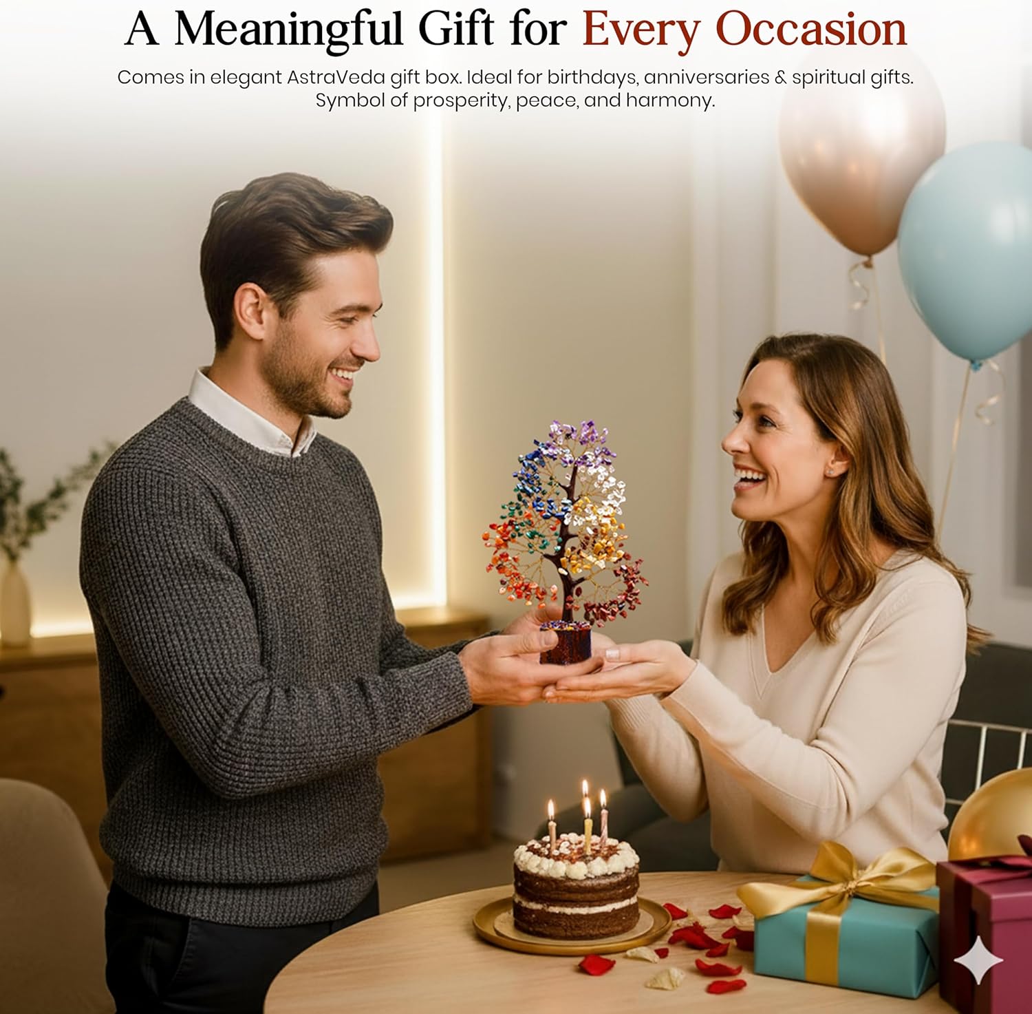 Crystal Tree, 7 Chakra Stones, Feng Shui, Healing Tree, Gemstones, Women Crystal Gifts, Healing Stones, Spiritual Gifts, Chakra Pyramid, Home Office Decor - Image 7