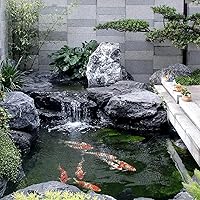 Vista 3 de Red protectora de peces de estanque de plástico, 10 unidades, cubierta de malla de malla de plástico para protección de peces, protector de peces