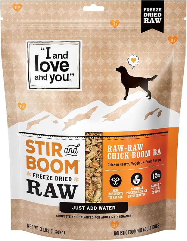 Alimento Desidratado para Cães com Frango, Sem Grãos I AND LOVE AND YOU – 1,36 kg