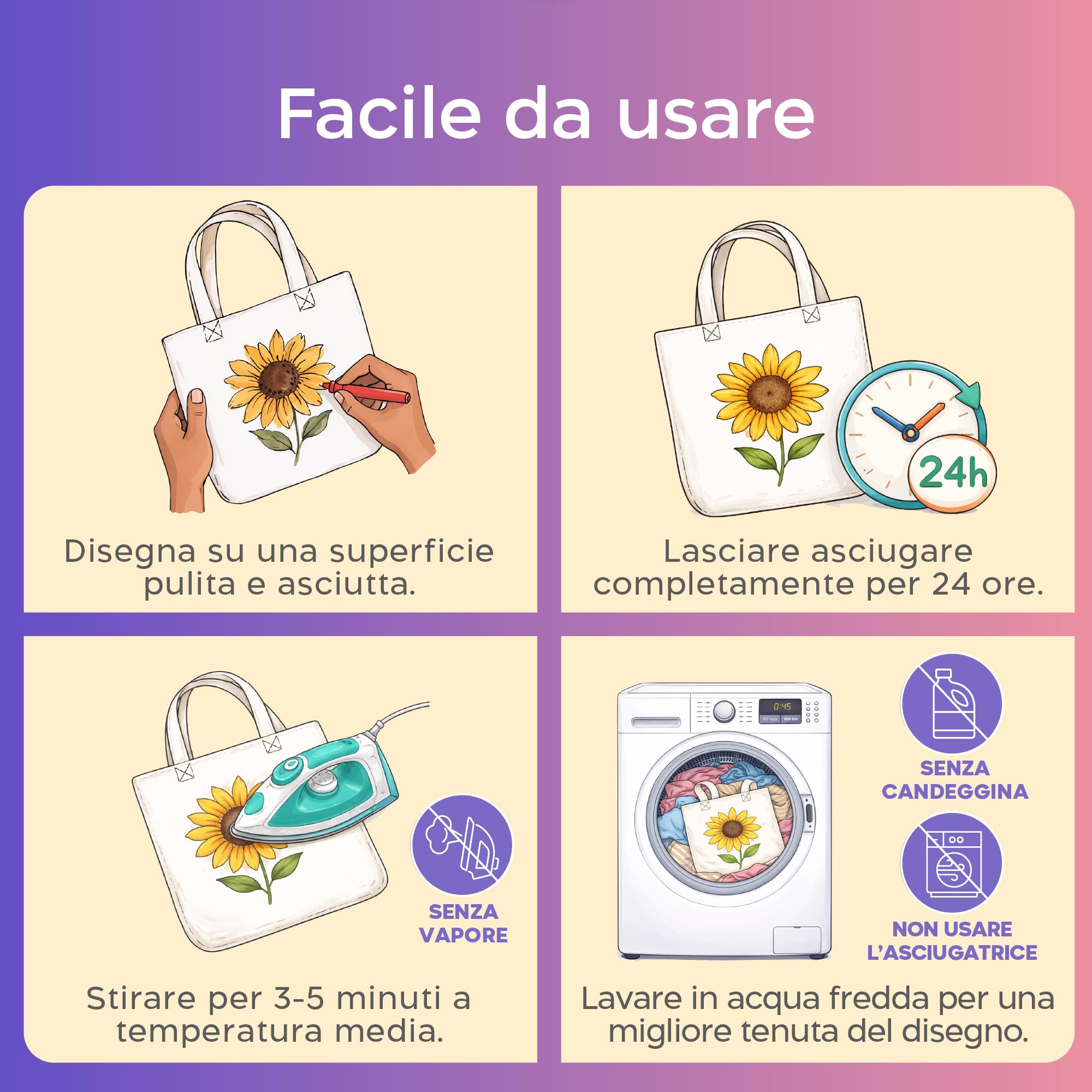 Zenacolor 20 Pennarelli per Tessuti e Stoffa - Colori per Tessuti Atossici, Indelebili e Permanenti a Punta Fine - Ideali per Magliette, Borse in Stoffa e altri Tessuti - Per Bambini e Adulti