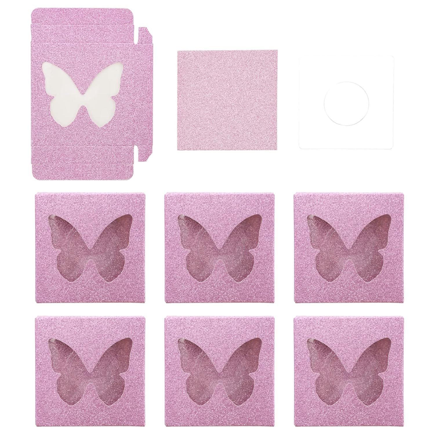 OSALADI False Eyelashes Lashes 30Pcs Square False Eyelash