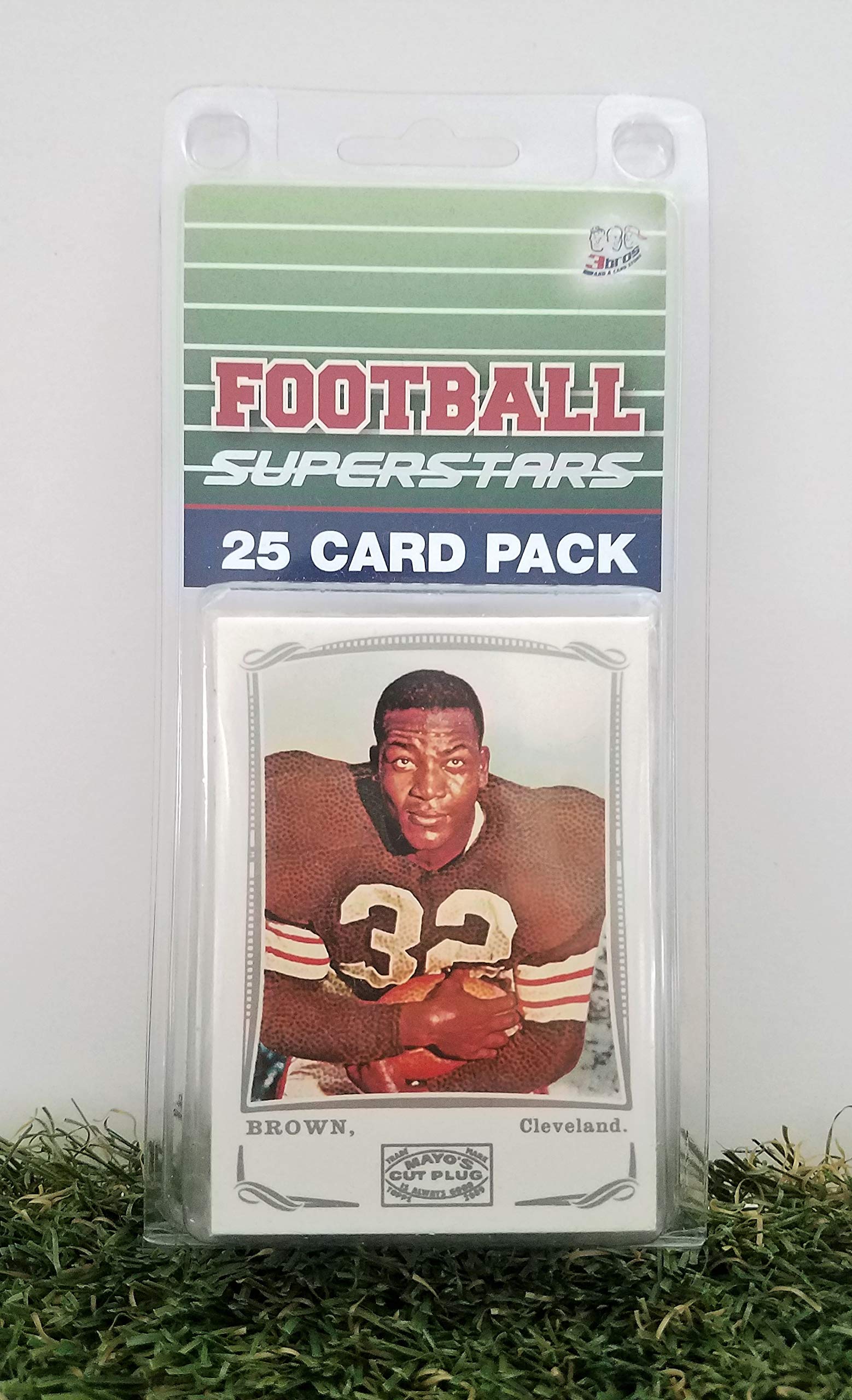 Cleveland Browns- (10) Card Pack NFL Football Different Brown Superstars Starter Kit! Comes in Souvenir Case! Great Mix of Modern & Vintage Players for the Super Browns fan! By 3bros