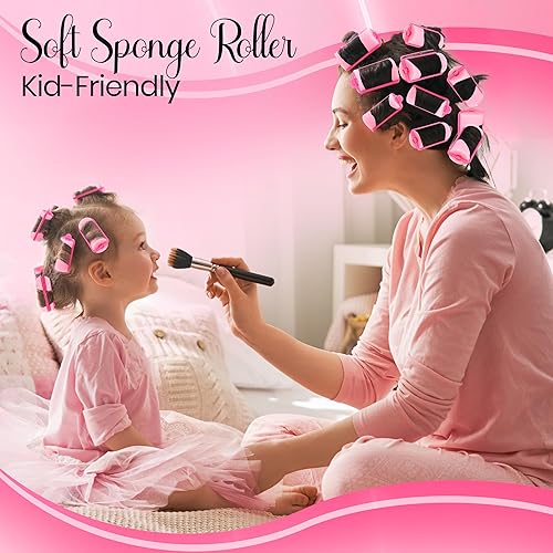 Miniatura 7 de Juego de rodillos de espuma para el cabello, rizadores de cabello sin calor para dormir, autofastecedores, rizadores de ondas suaves para cabello