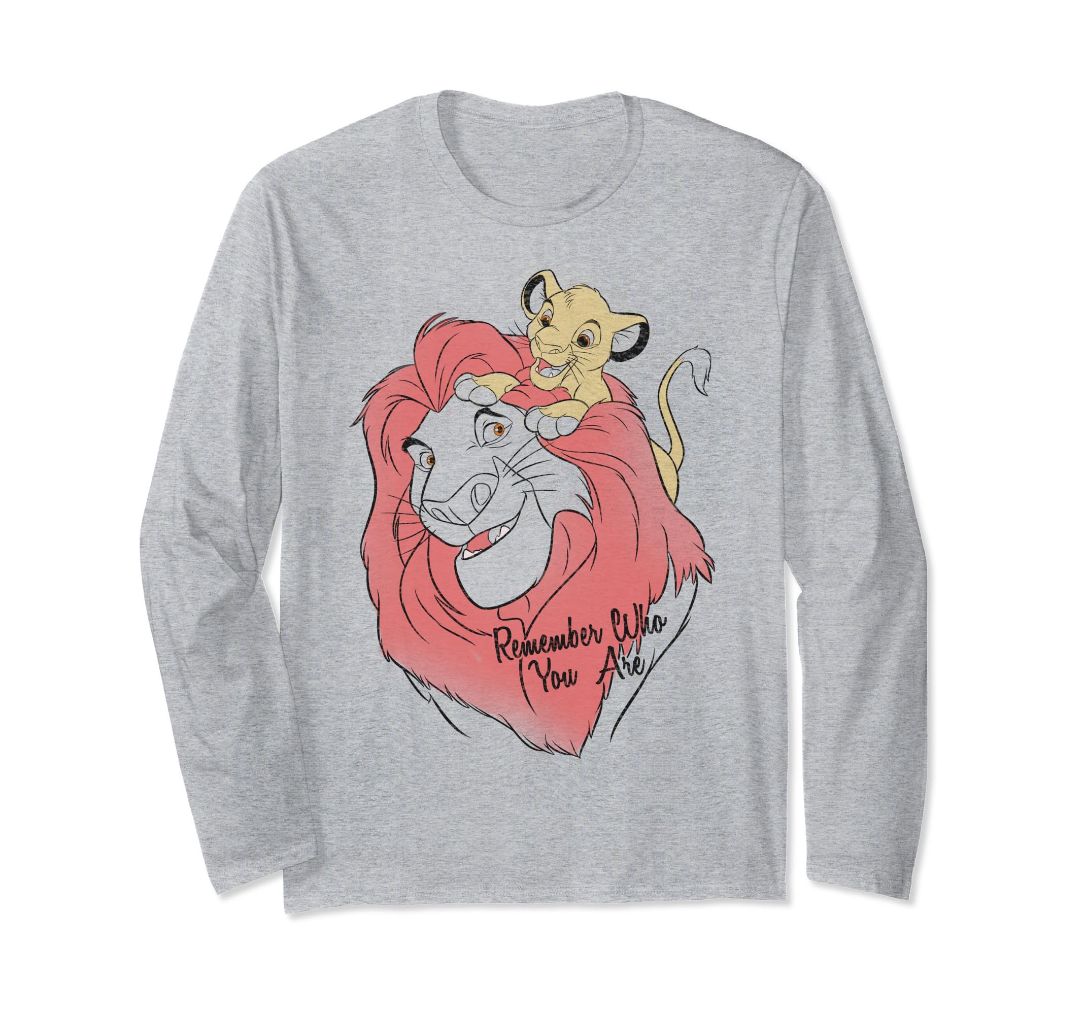 Camiseta Lion King Remember Who You Are manga larga acuarela Disney 3