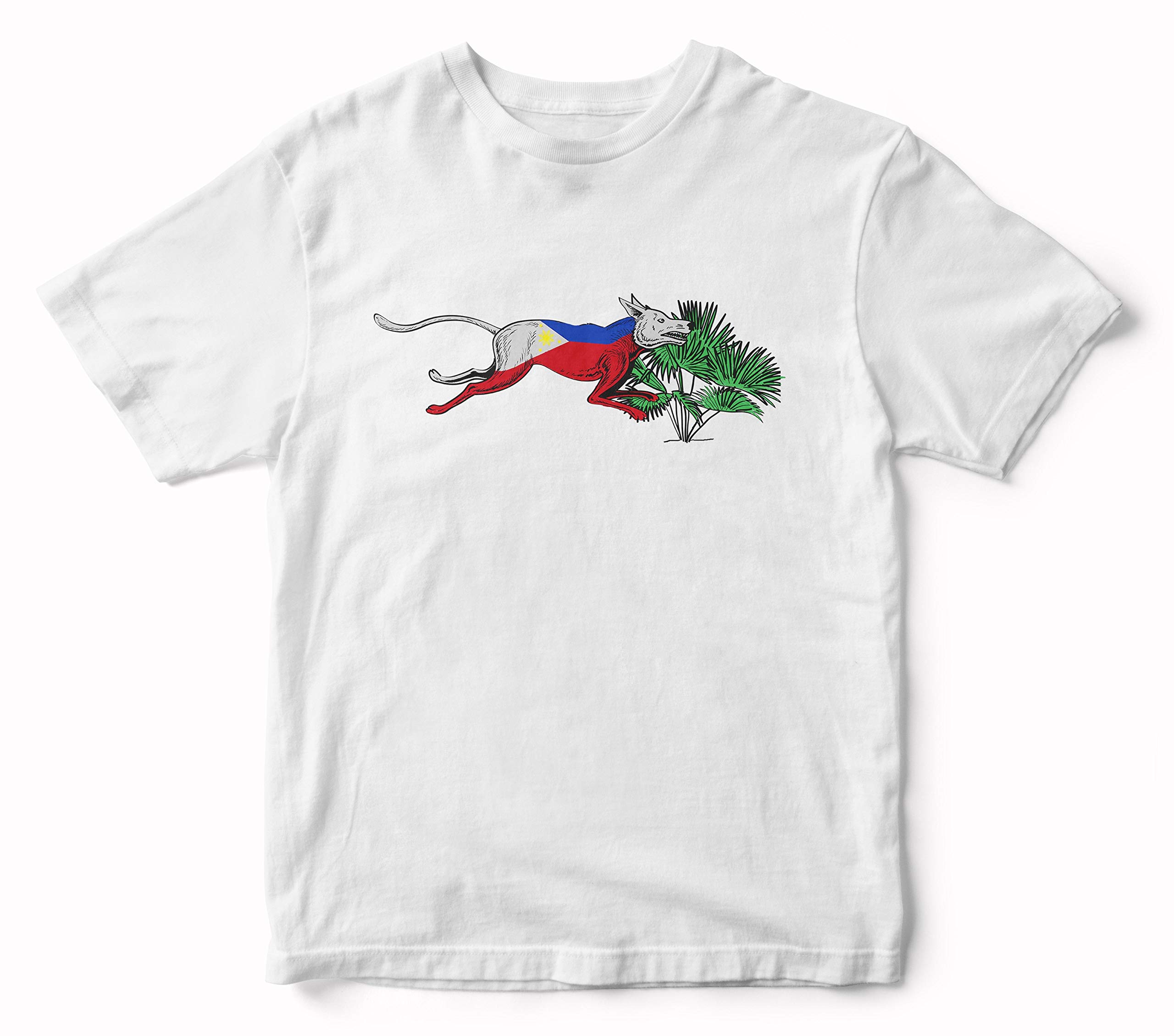 Alias Philippines Askal Dog & Anahaw Plant - White T-Shirt
