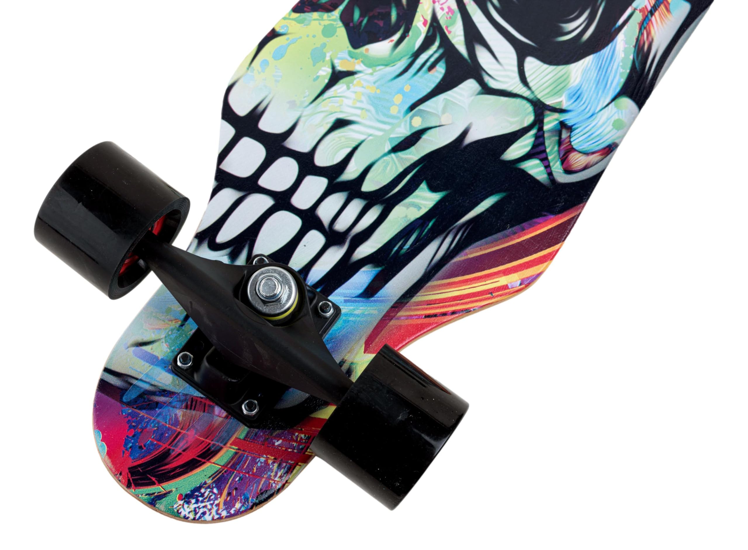 Longboard Cruiser 80 cm Phantom - TheLongboarder | Carving et Cruising | Haute résistance et légèreté | ABEC-7 | Idéal pour les adolescents débutants | Axes en aluminium et roues PU, bois d'érable