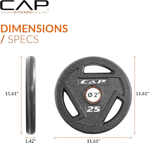 Miniatura 24 de CAP Barbell Placa de peso olímpica de 2 pulgadas Múltiples opciones