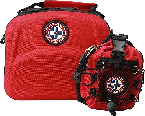 Be Smart Get Prepared Kit de primeros auxilios de emergencia de 398 piezas + mini kit incluido Ideal para oficina, hogar, automóvil, escuela,
