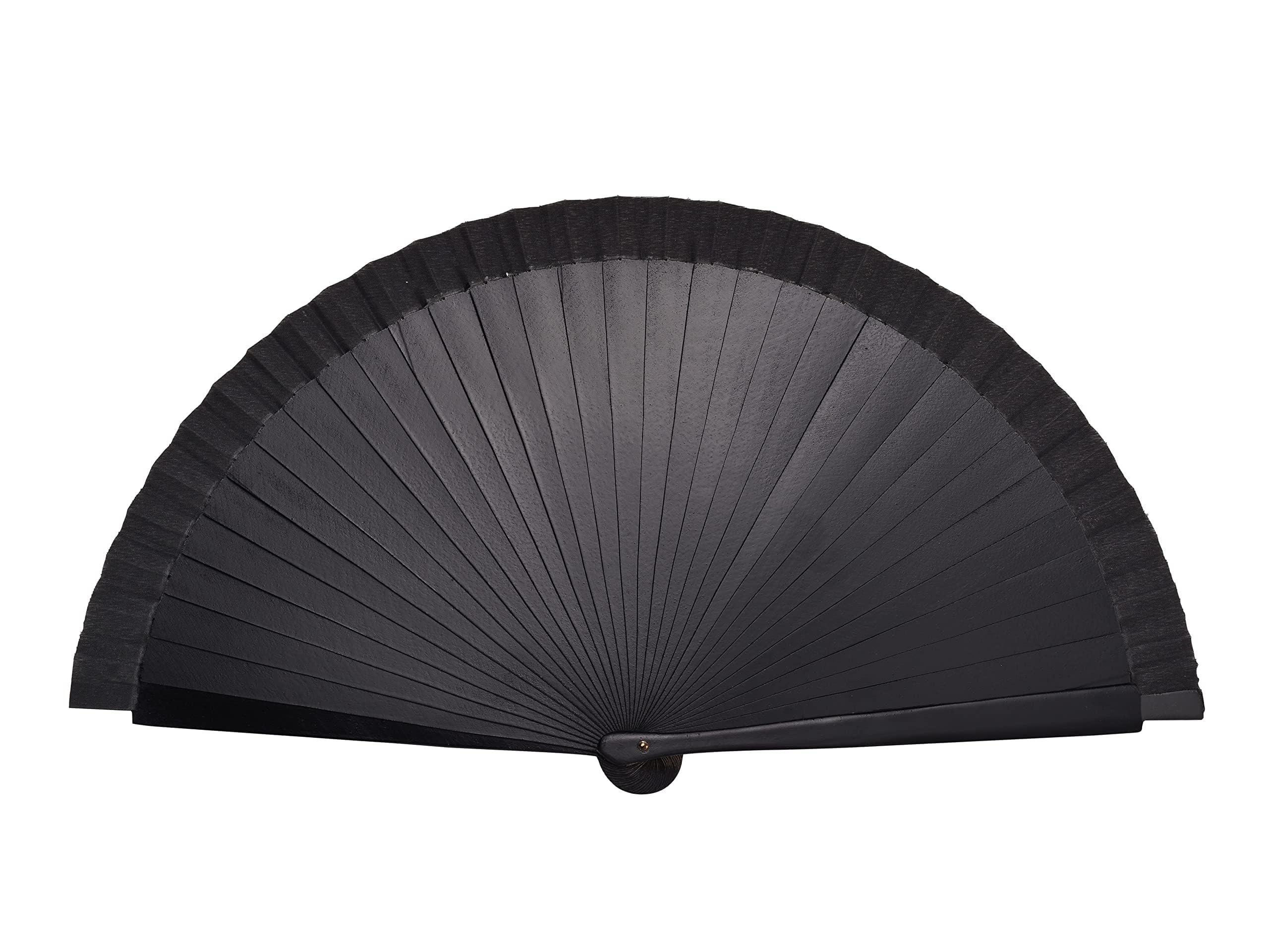 Wooden Folding Fan, Retro Handheld Folding Fan, Spanish Style Folding Fan with Wooden Handle for Gift Events Parties & Festivals Rave Dance & Decorative Accessory