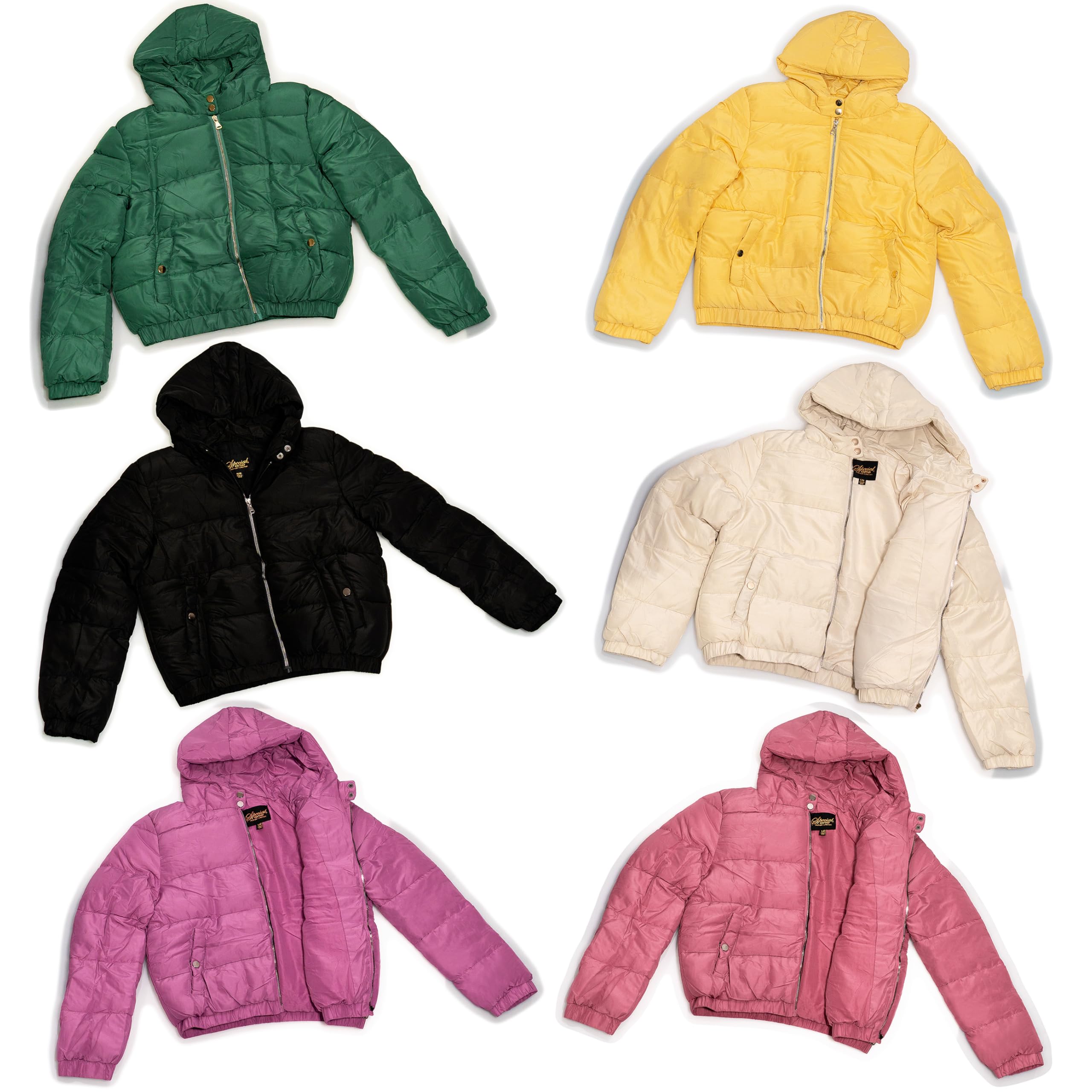 Moda West Women's Jacket Bulk Case of 12 Coats - Assorted Colors & Sizes