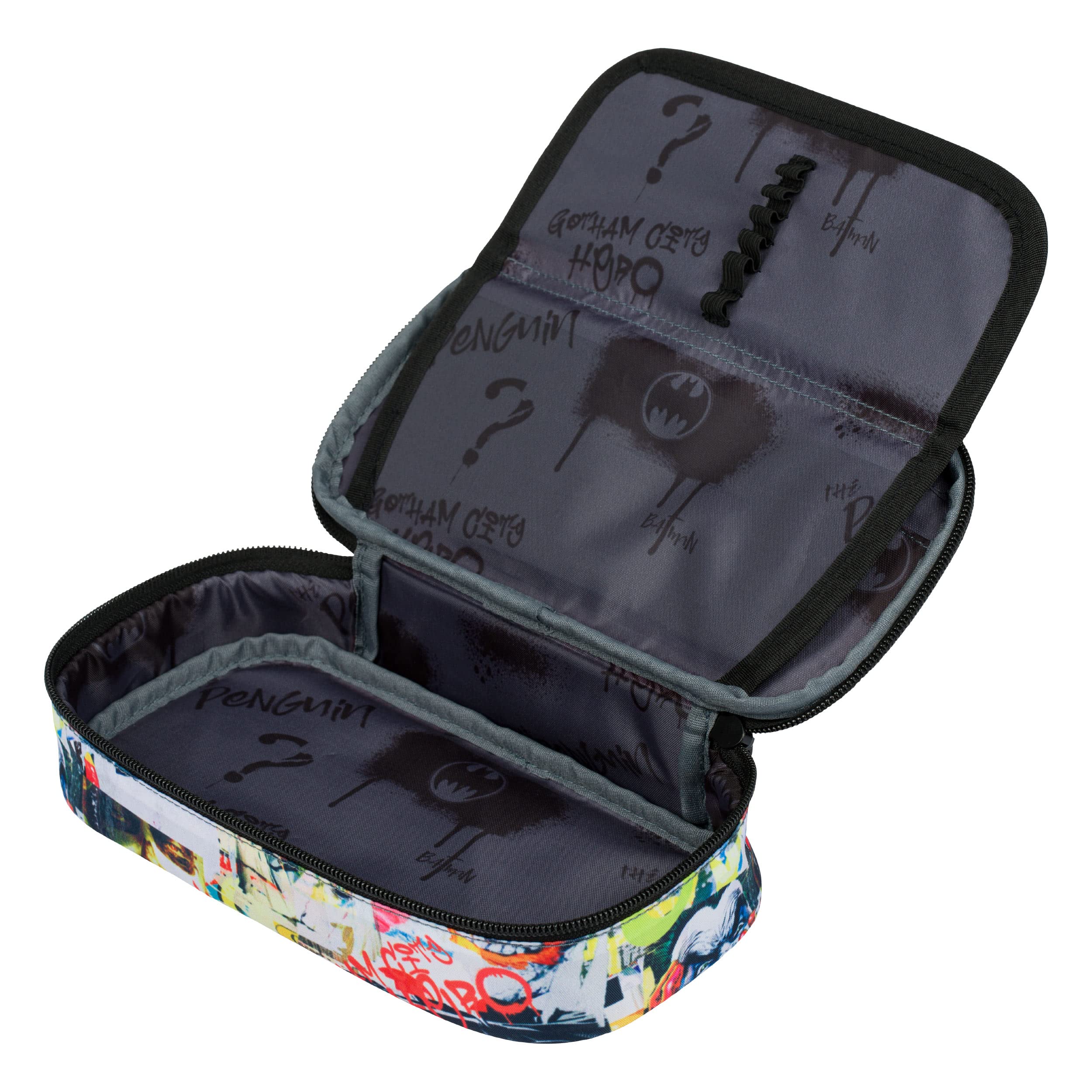 Baagl Pencil Case for Girls - School Pencil Case with 2 Compartments, Palm, Floral Pattern, Palm Tree, 23 x 12 x 5 cm - Image 2