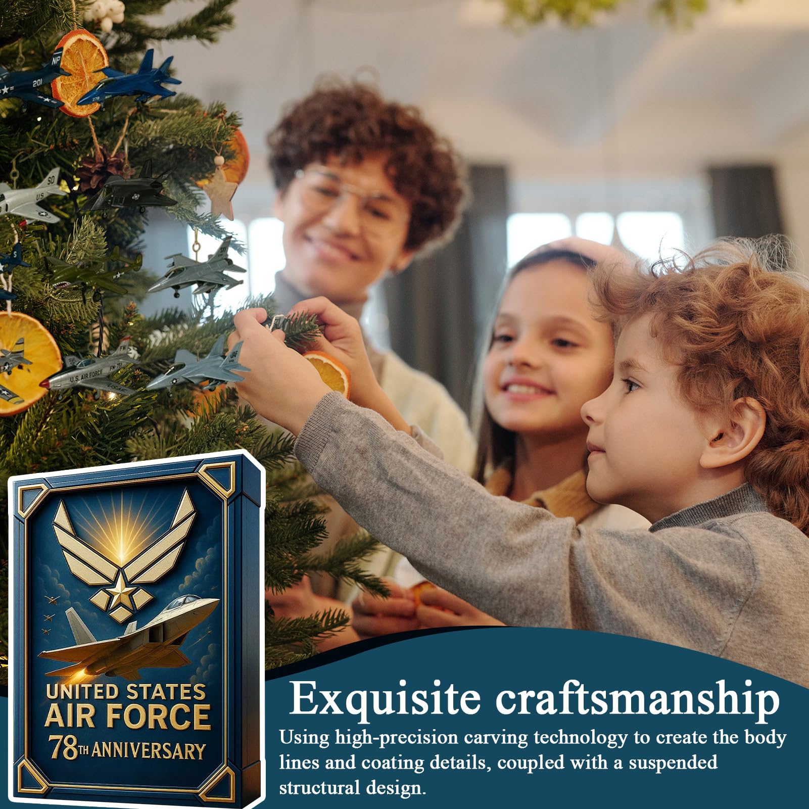 Calendario per il conto alla rovescia di Natale degli aerei 2025-24 giorni, con 24 aeroplani iconici, decorazioni per albero di Natale dell'aeronautica militare per collezionisti appassionati di