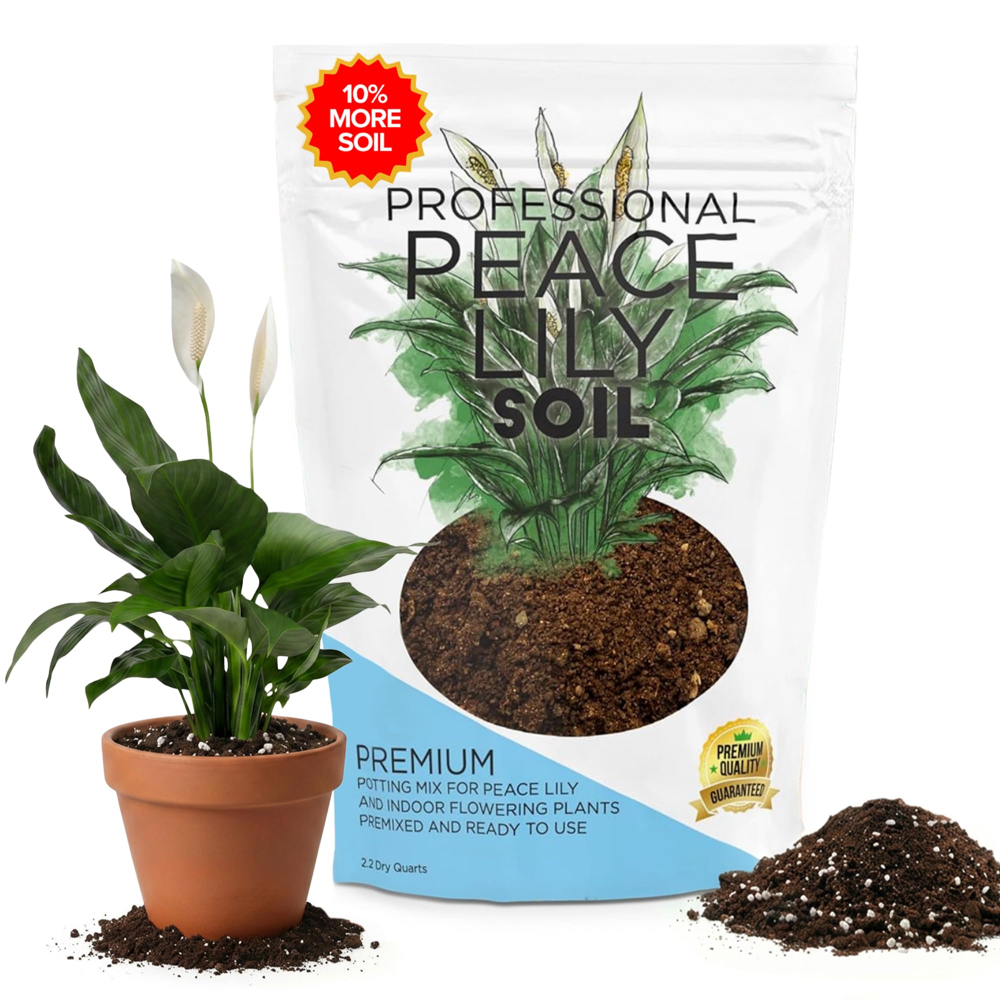 Professional Peace Lily Potting Soil Mix
