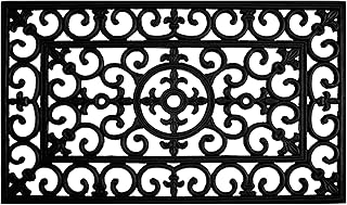 Calloway Mills 900091830 Fleur De Lis Rubber Doormat, 18