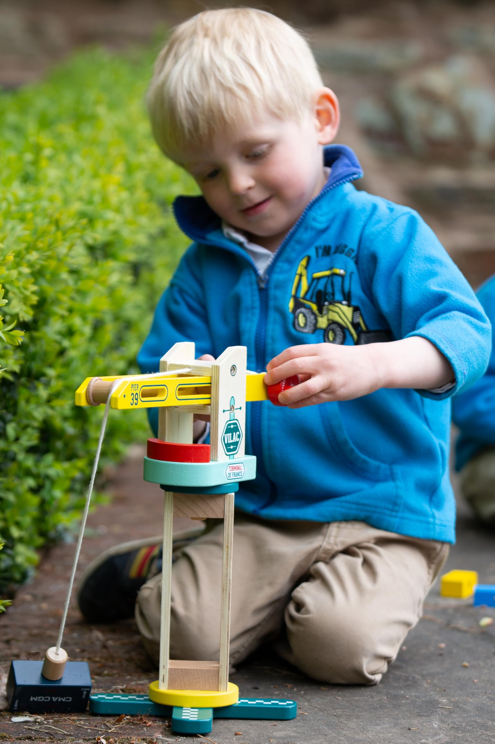 Vilac - Grue de Docker Vilacity 30 cm - Enfants 3 Ans+