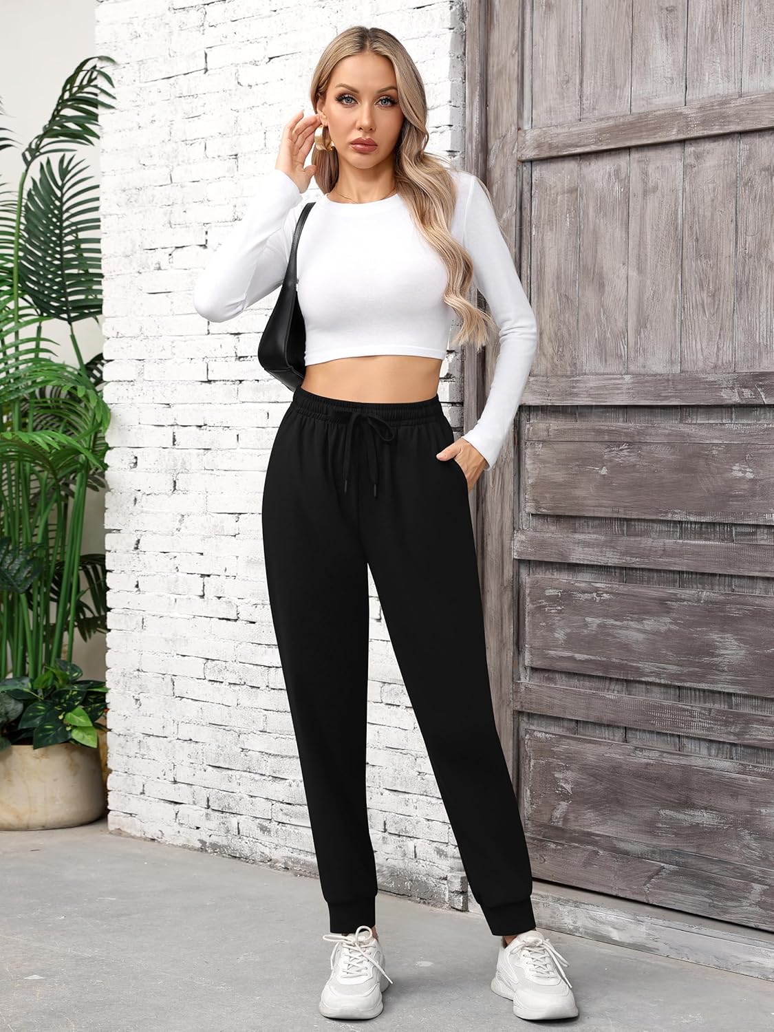 Missufe Sweatpants Women Workout Lounge Joggers Athletic Cinch Bottom Pants with Pockets - Image 4