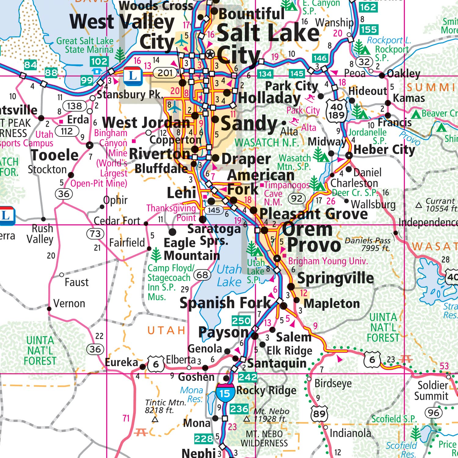 Rand McNally Easy to Fold: Nevada & Utah State Laminated Map - Image 4