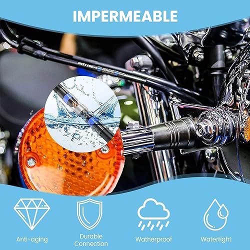 Miniatura 5 de 455 PCS Conectores de Empalme Autosoldantes Termorretráctiles, Kit de Conectores de Cable con Sellado de Soldadura, Conector de Empalme de Cable